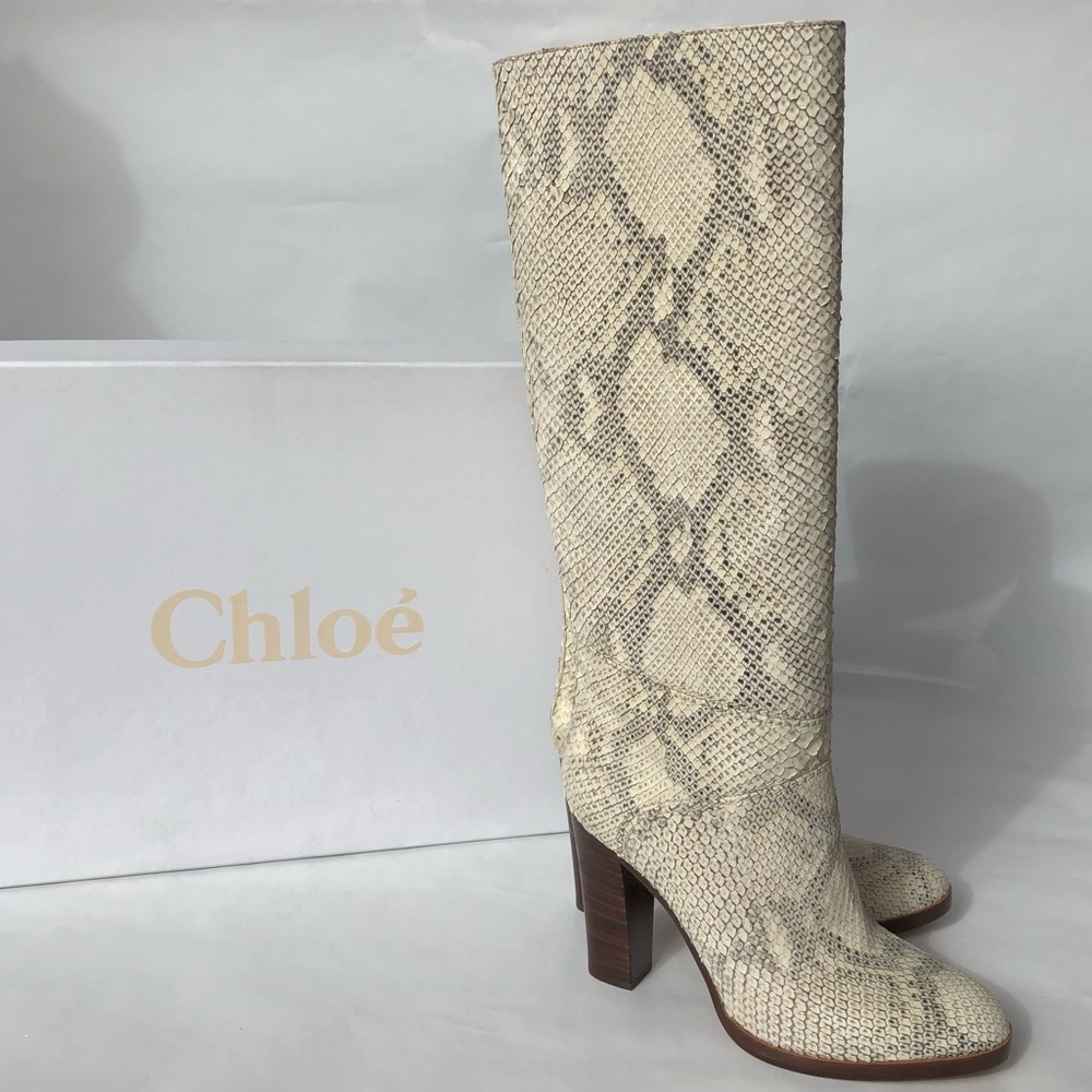 Chloe Python/Snakeskin Boots - Picture 5 of 8